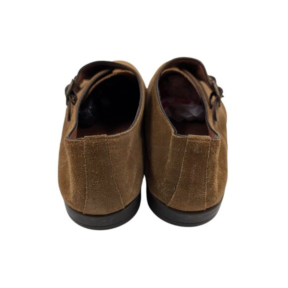 Paolo Sartori Mens Sz 43/US 9.5/10 Brown Suede Double Monk Strap Loafer Shoes main image 10